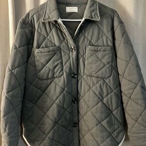 Z Supply Green Maya Quilted Jacket